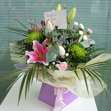 Mother's Day Mixed Boxed Hand-Tied Bouquet